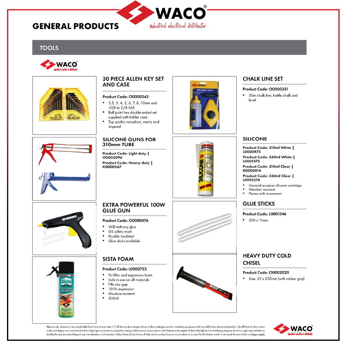 WACO - General-Products Catalogue