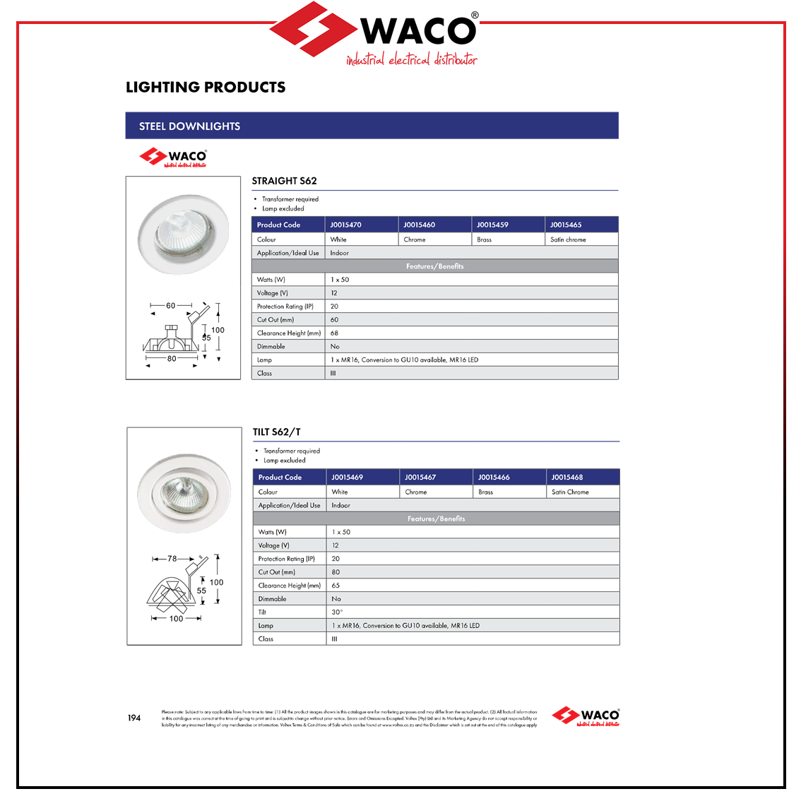 WACO - Lighting-Products Catalogue