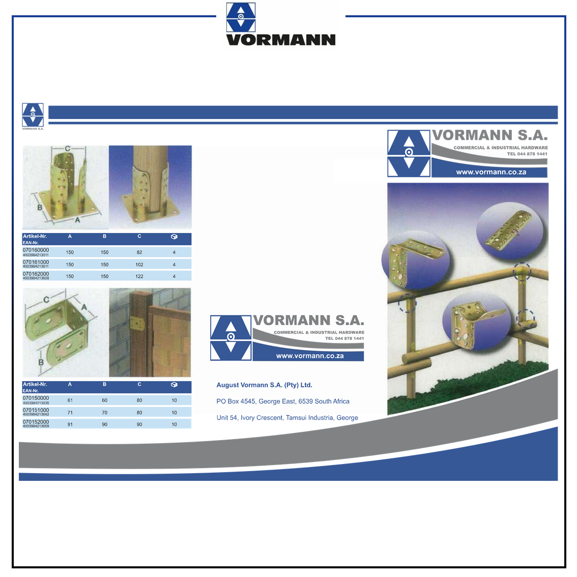 VORMANN - Round-pole-connectors Catalogue