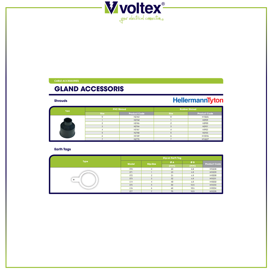 VOLTEX - Gland Accessories Catalogue