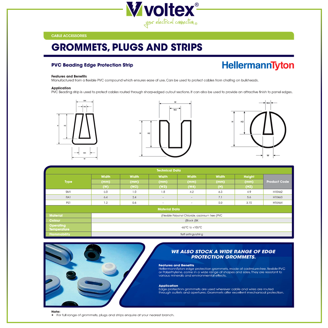 VOLTEX - Grommets, plugs and strips Catalogue