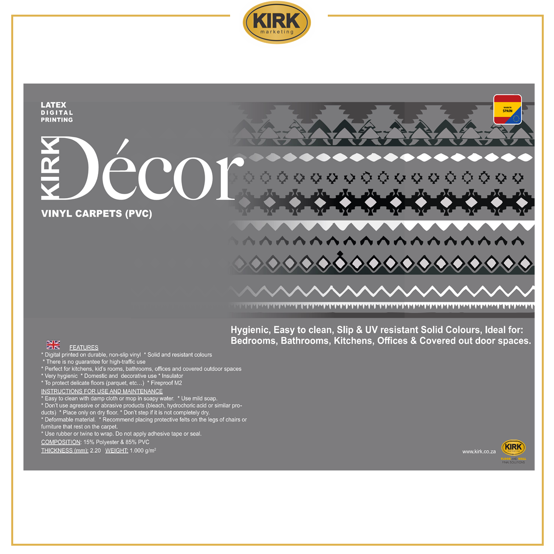 KIRK - DECOR-VINYL-RUGS Catalogue