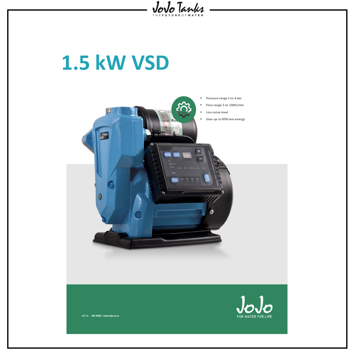 JOJO - 1.5-VDS-Booster-Pump Catalogue