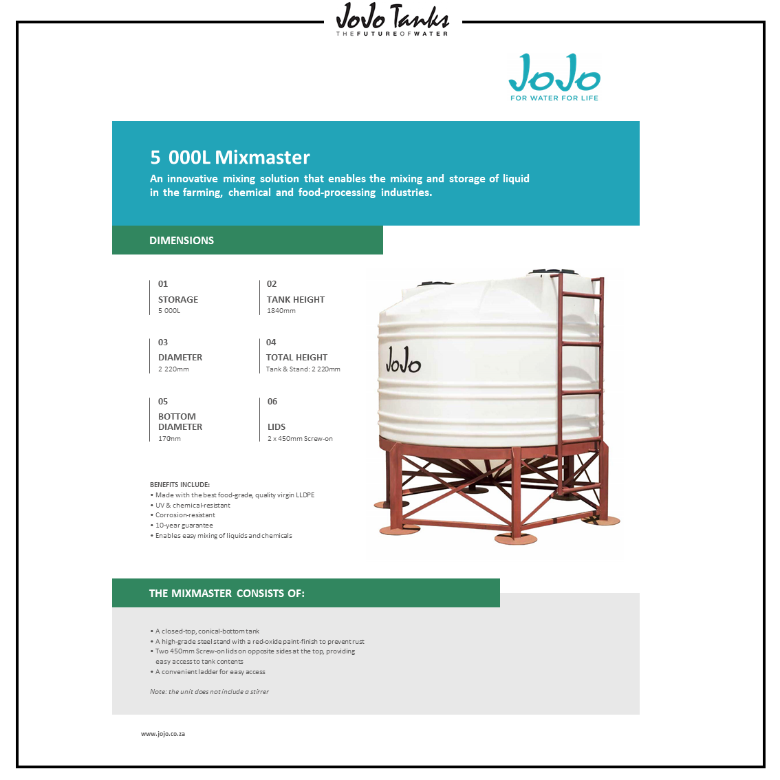 JOJO - Leaflet-5-000L-Mixmaster Catalogue