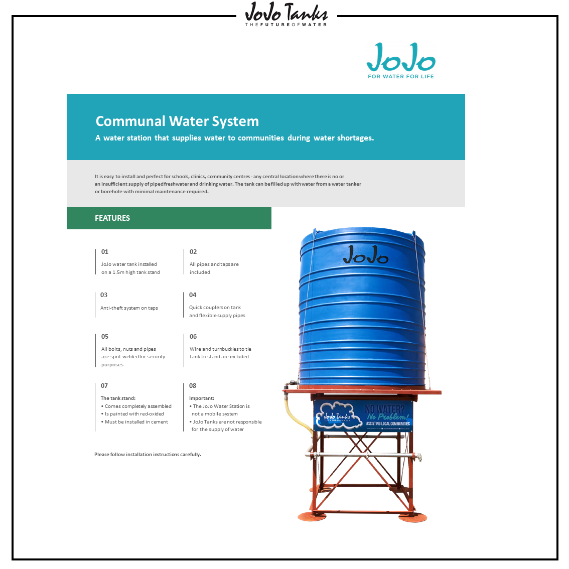 JOJO - Leaflet-JoJo-Communal-Water Catalogue