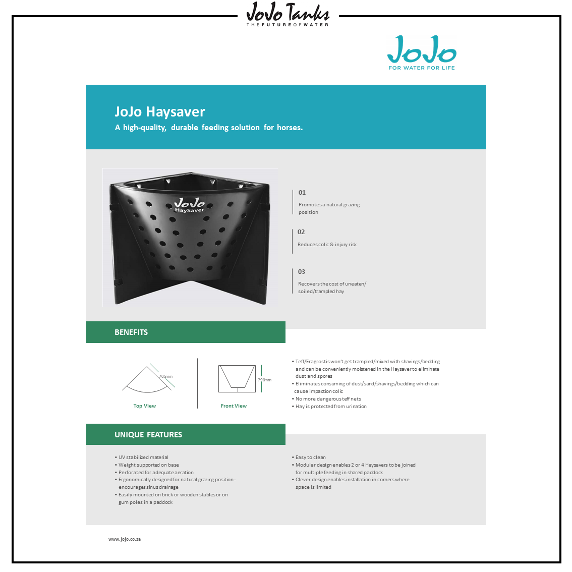JOJO - Leaflet-JoJo-Haysaver Catalogue