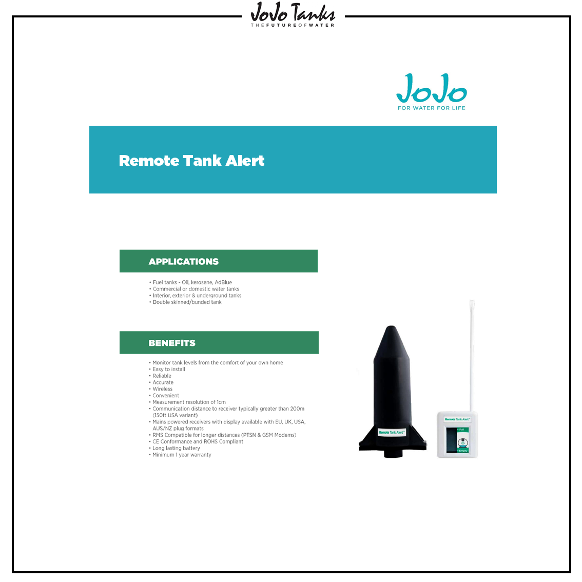 JOJO - Leaflets-Remote-Tank-Alert Catalogue