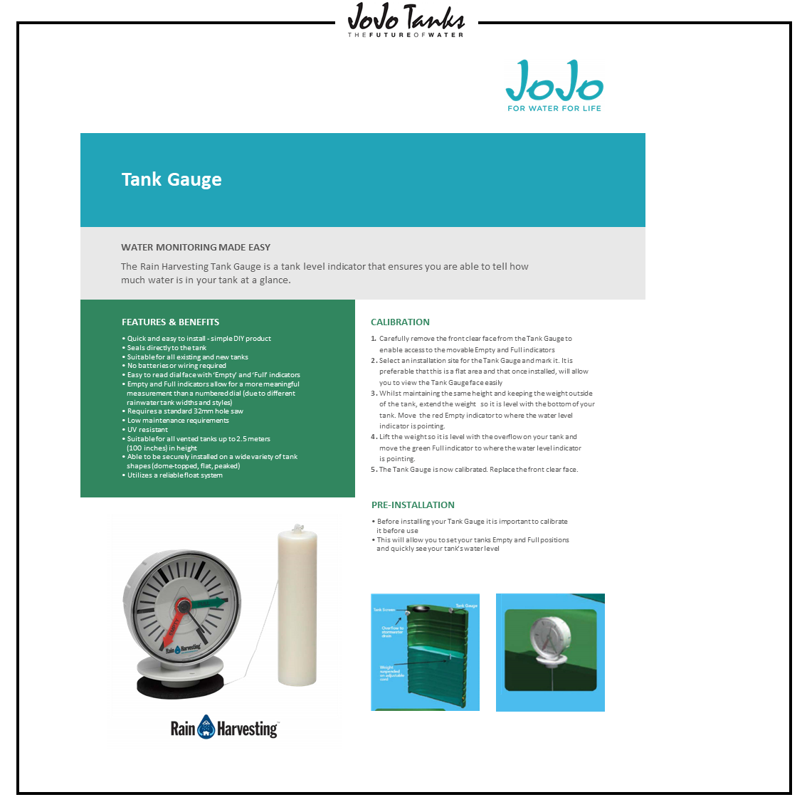 JOJO - Leaflet-Tank-Gauge Catalogue