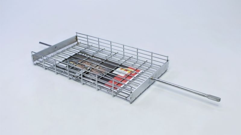 Braai Grid Flat Basket Standard 380x205x45mm Pietria