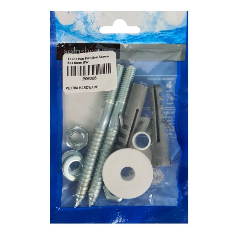 Toilet Pan Fixation Screw Set 8mm SW Pietria