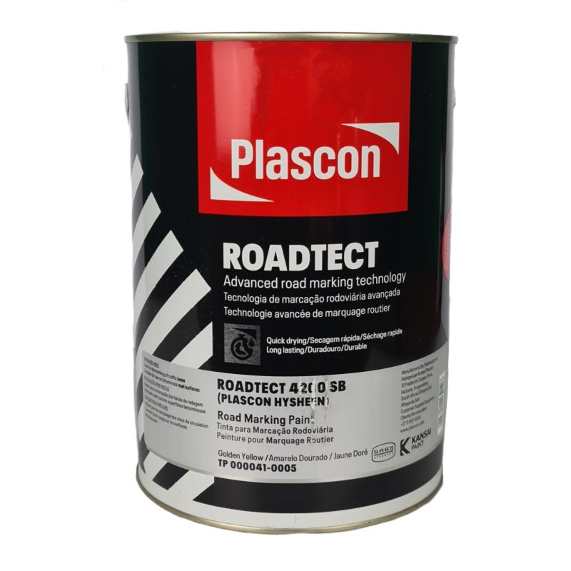 Plascon Hysheen Roadmarking Paint SABS G/Yellow 5l Pietria