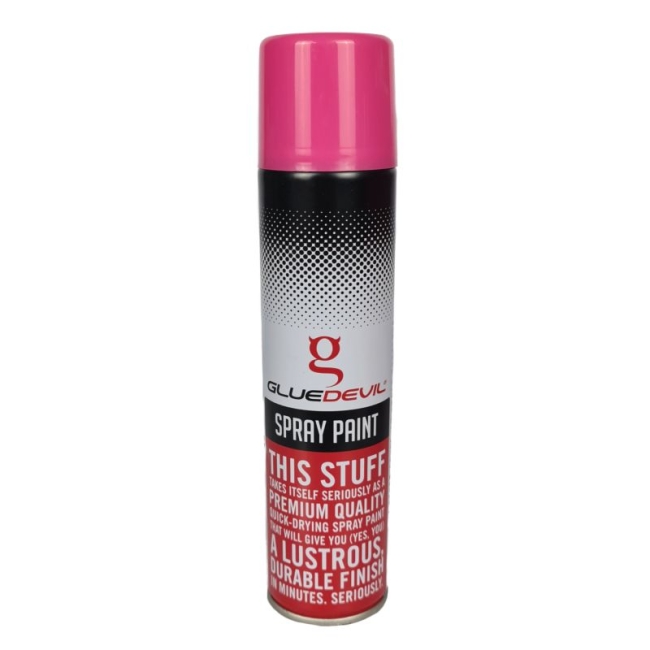 Glue Devil Spray Fluorescent Pink 300ml