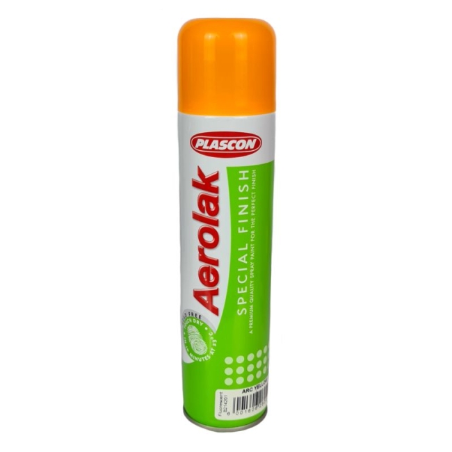 Plascon Aerolak Spray Flourescent Arc Yellow 300ml