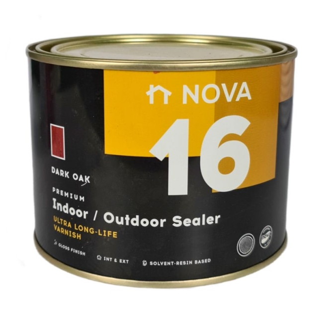 Nova 16 Indoor/Outdoor Sealer Gloss Dark Oak 1l