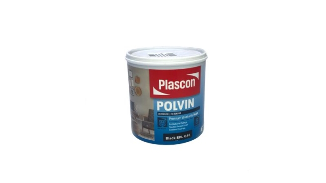 Plascon Polvin Super Acrylic Black 1l