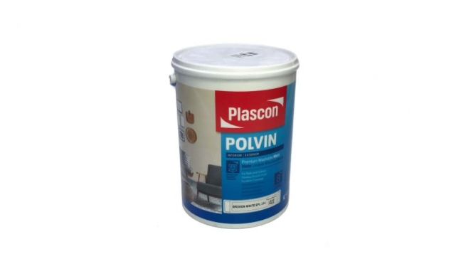 Plascon Polvin Super Acrylic Broken White 1l